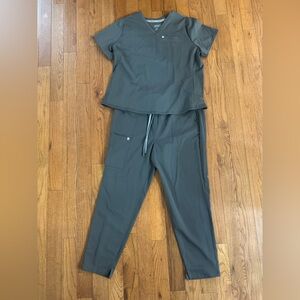 Fabletics Charcoal Track Pants & Top Set